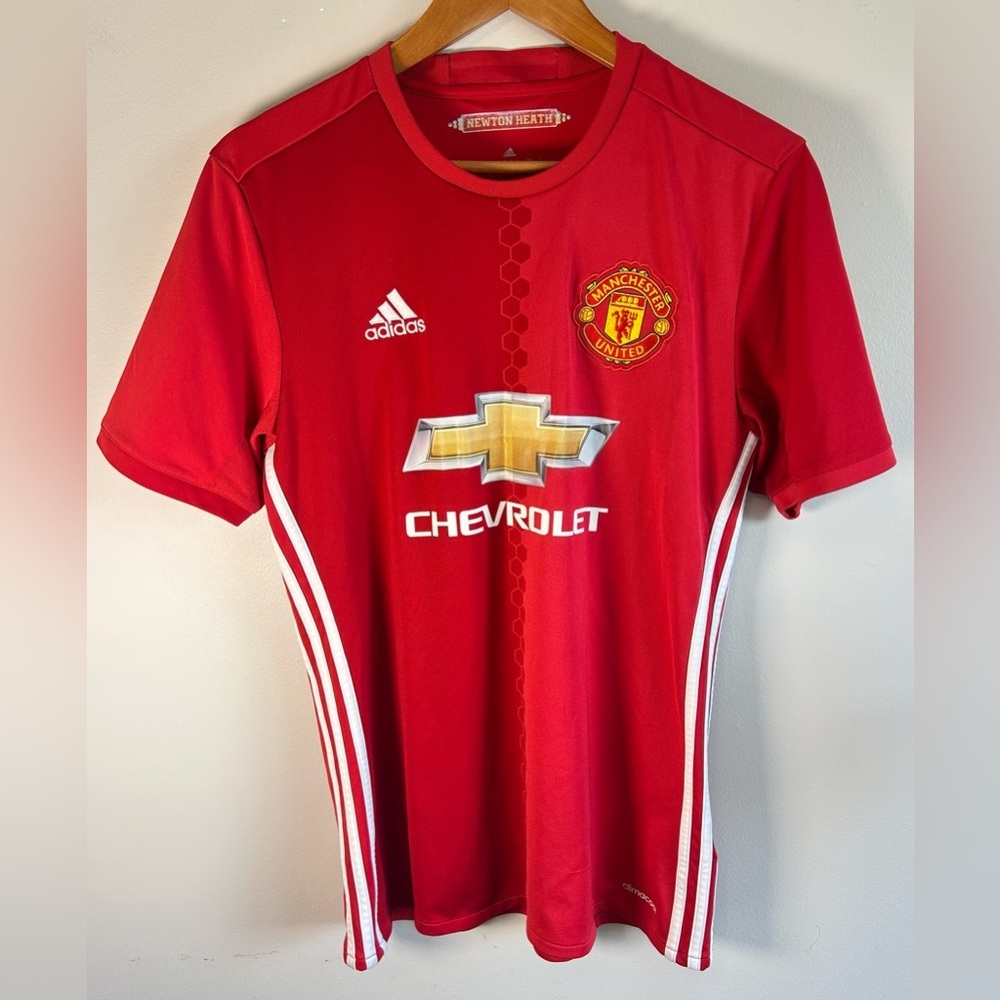 Manchester United 2016-2017 Home Football Shirt Jersey Adidas Size M AI6720